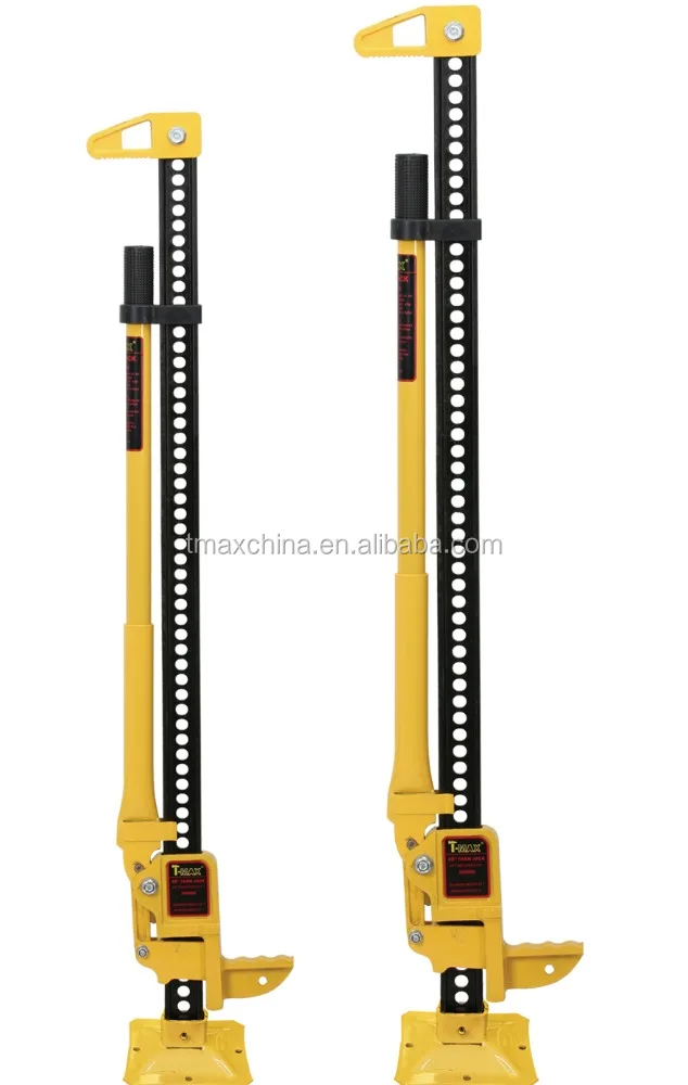 T-max High Lift Jack Farm Heavy Duty Black 60 inch & Base Plate 4x4 4WD