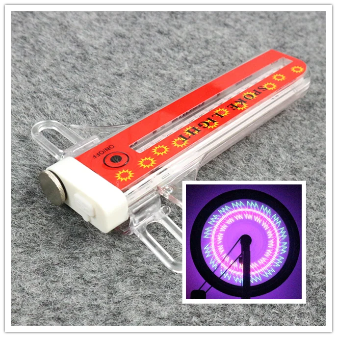 Animation Pictures Changeable 32 Rgb Led Bike Spoke Wheel Light
