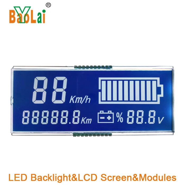Chinese LCD Supplier Custom 7 Segment LCD Display For Measuring Equipment/speedometer