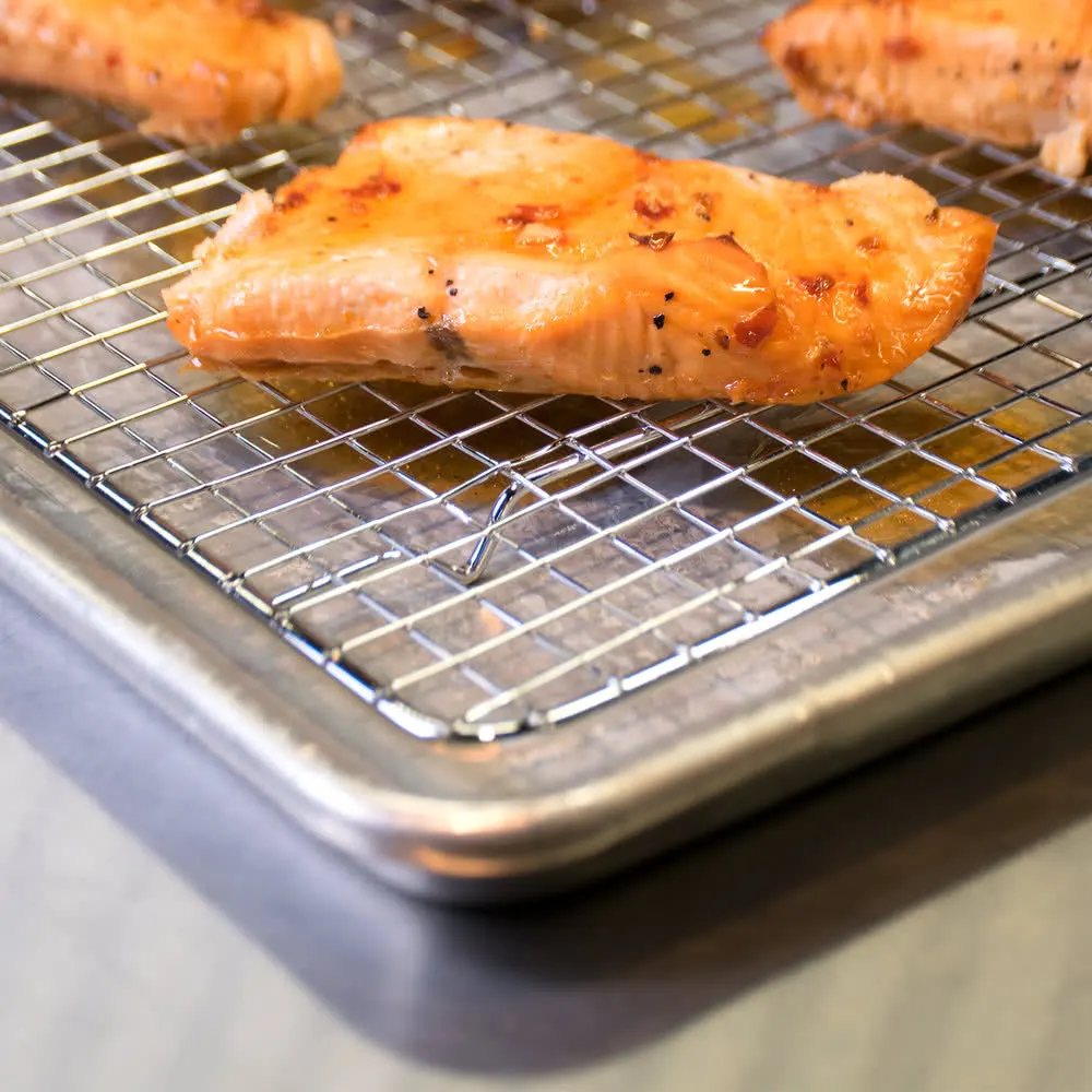 1809 half Size Footed Cooling Rack for Bun / Sheet Pan rack