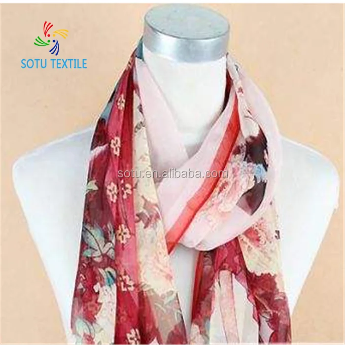 wholesale 100% polyester silk printed chiffon georgette fabric