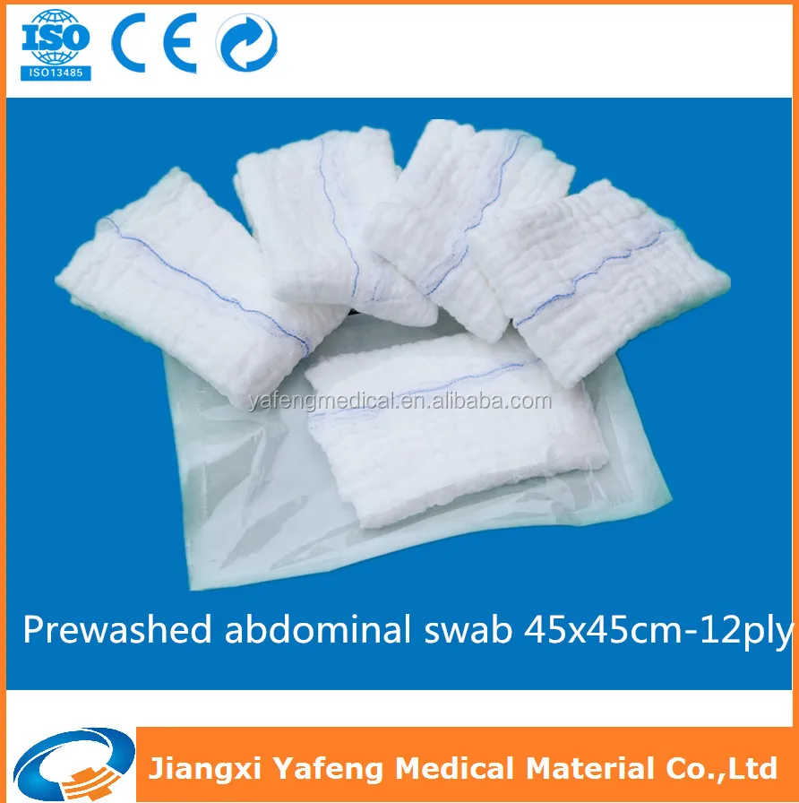 100% cotton high absorbency medical dressing towels/laparotomy sponges
