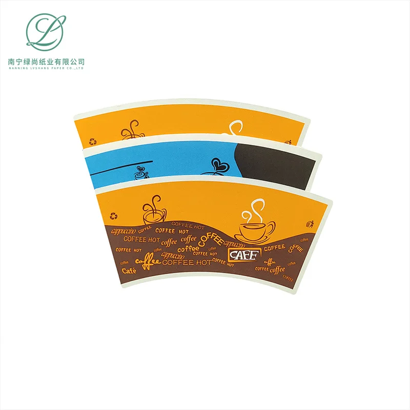 
Flexo Printing Coated PE Paper Cup Fan Raw Material For Coffee Paper Cup Waterproof for Hot Drinking 