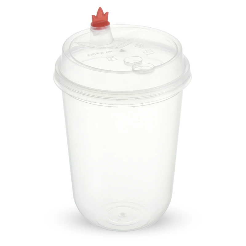 FREE SAMPLE food grade pp material 500ml u shape juice cups