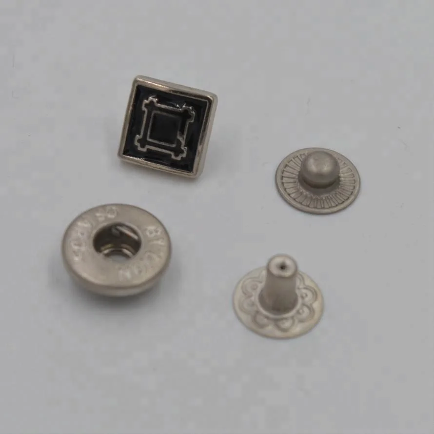 2018 factory sale custom alloy  snap buttons for clothing