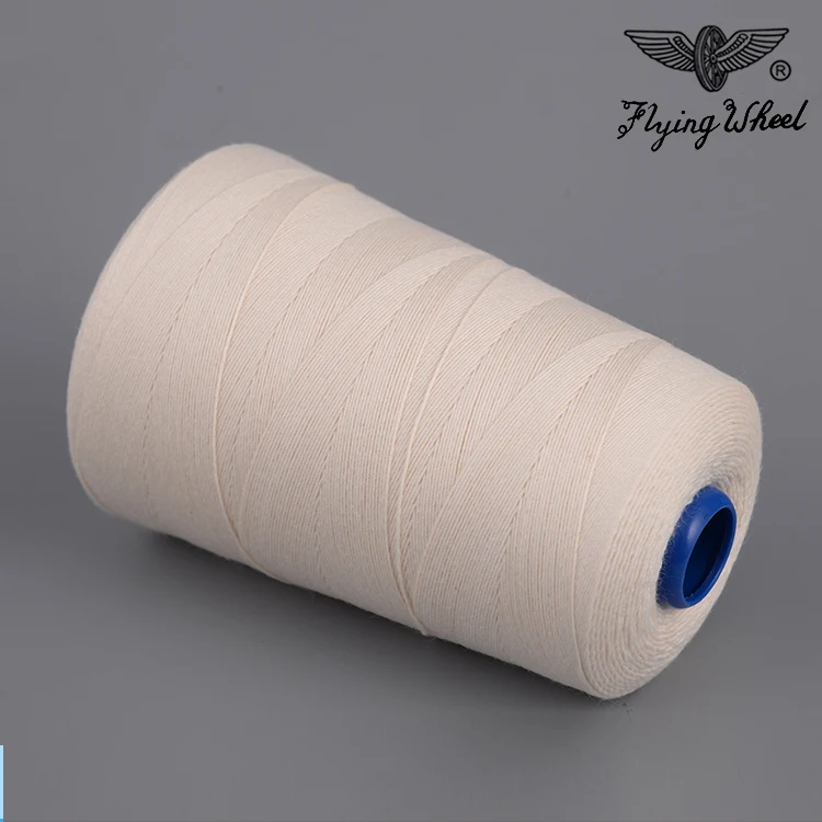 Cotton Sewing Thread for Garment 100% Polyester Raw White Can Supply from Stock Free Sample 1-15days High Tenacity High Strength