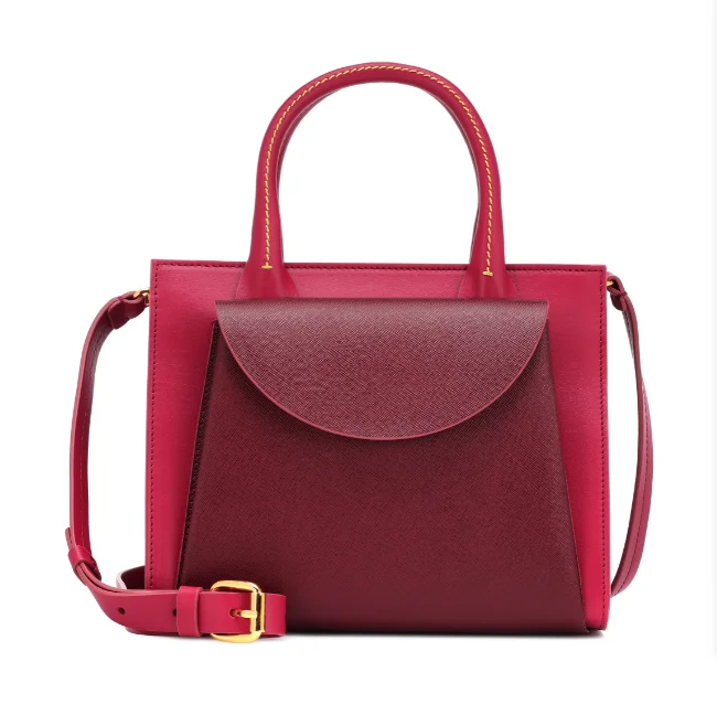 
Korean ladies fashion personality Handbags shoulder custom pu Contrast tote bag girls square purse Cross Body Bag for Women 