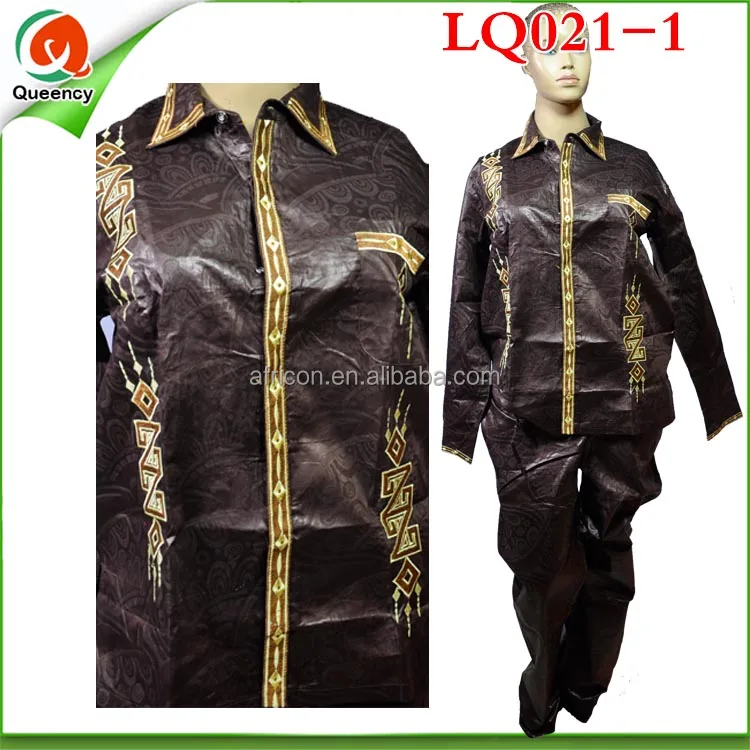 LQ021-1 Hot 2015 African Women Bazin Clothes Newest Design For Female With Wholesale Price