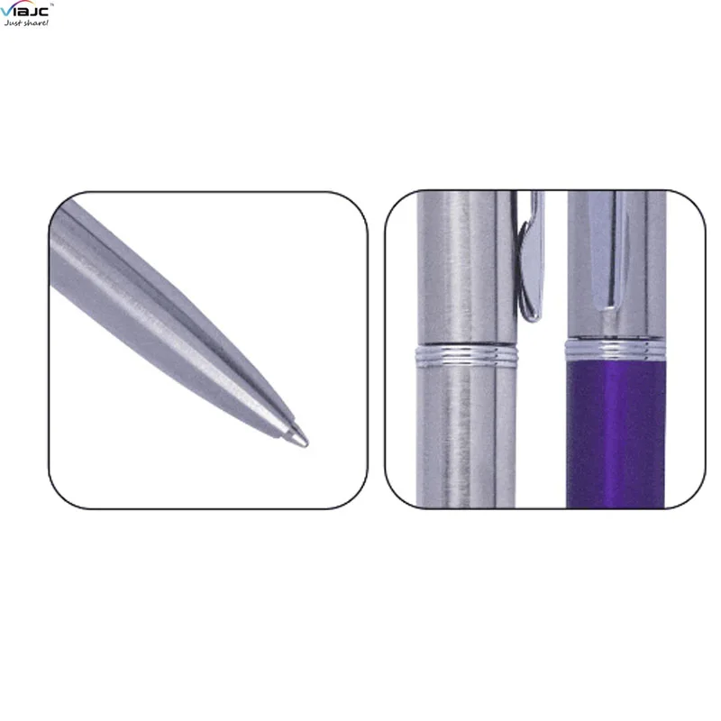 Top Great Metal ball pen with parker refill silver plating Gift business pen for men