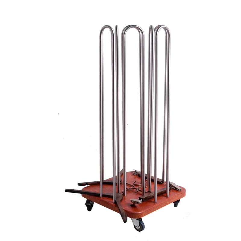 Вешалка для пальто из нержавеющей стали 4 направления