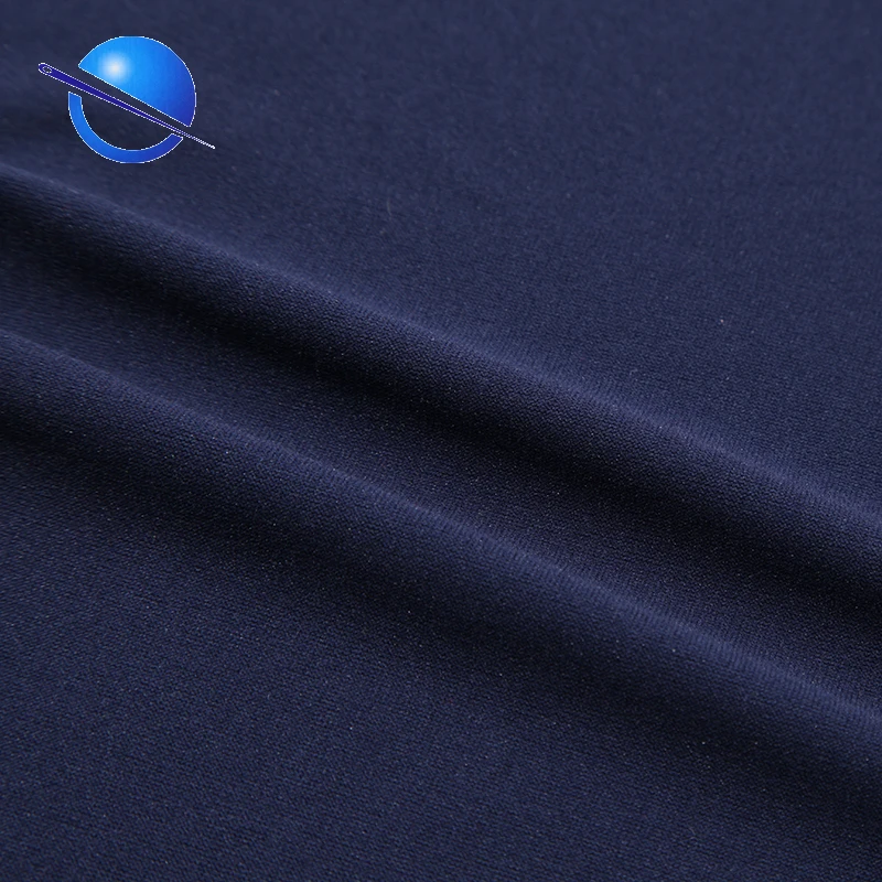 DTY Полиэстеровая трубчатая мягкая на ощупь трикотажная ткань для футболок