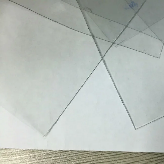 Cheapest home 1mm die cut smooth soft transparent color cover pvc recycled acrylic plastic sheet