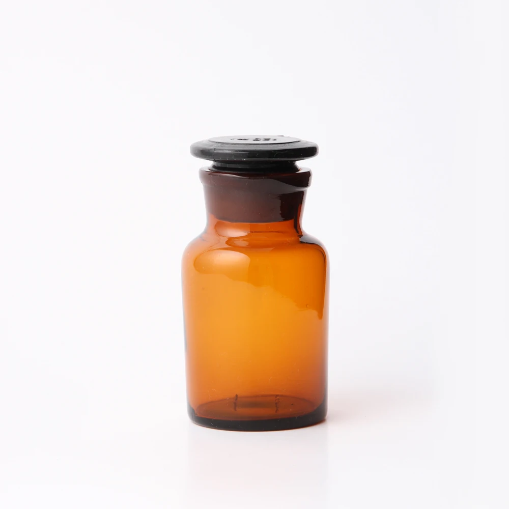 
Huaou amber glass wide mouth cheap and good quality reagent bottle 