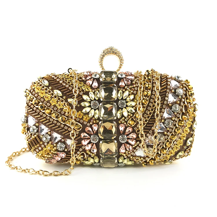 
Indian traditional bag designs handmade beaded clutch OC3806 