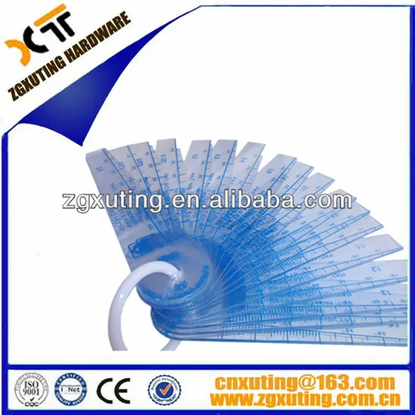 Super hardness High precision 20 blades /set 0.05 to 2.0 mm Thickness Plastic Feeler Gauge Gap Filler Measuring Tool
