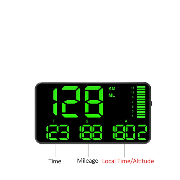 KINGNEED C90 Waterproof Car Digital Speedometer CE FCC Case Acceptable Gps Universal Display Plastic
