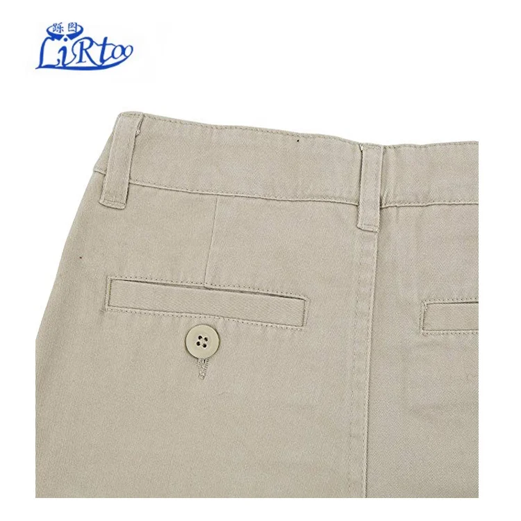 Школьная форма для мальчиков, плоские Хлопковые Штаны с регулируемой талией