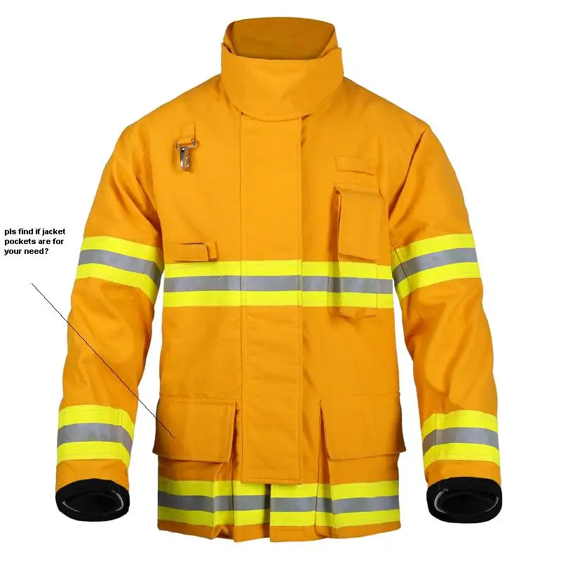 Hight Quality EN469 Bunker Gear Navy Blue Fire Suit Firefighter Clothing Fire Fighter Turnout Gear