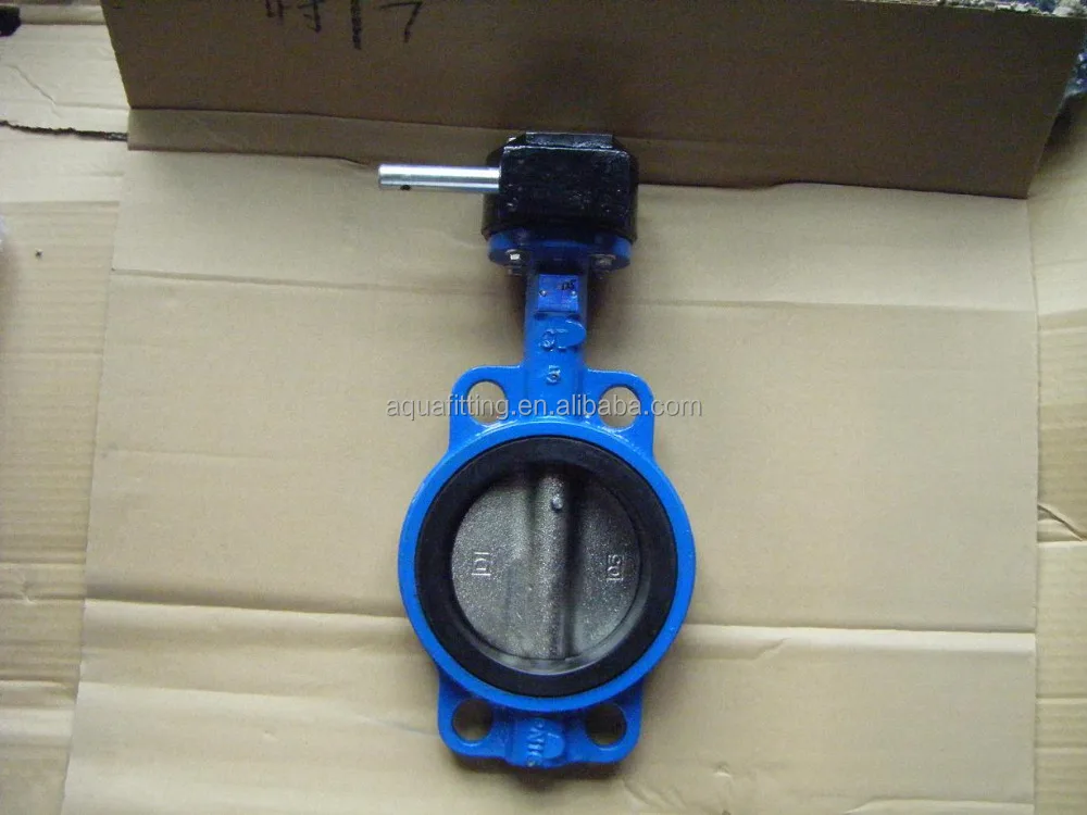 Ductile Cast Iron Lug Type Wafer Butterfly Valve With Flexible Flange End