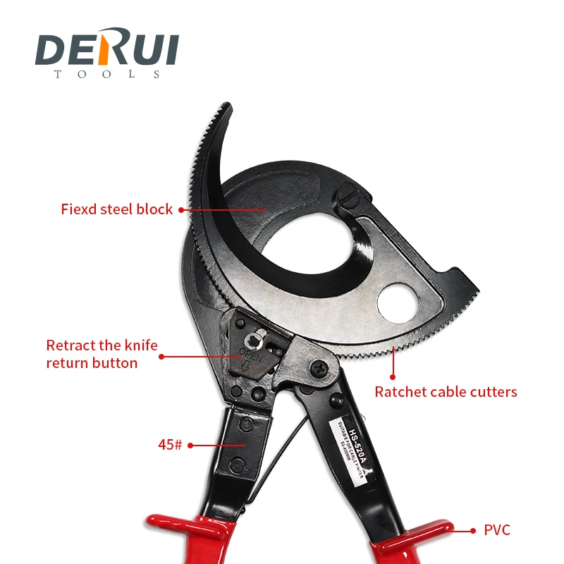 HS-520A Ratchet Cable Cutter& Ratchet Terminal electrical Tool hand tool