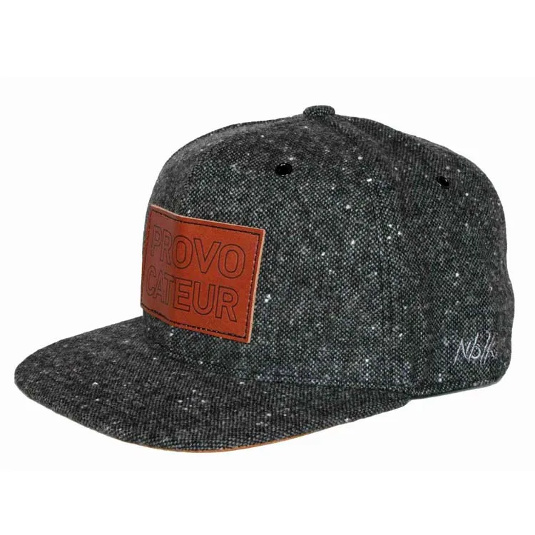 
Unique design funny emboss logo laser hole snapback hat 