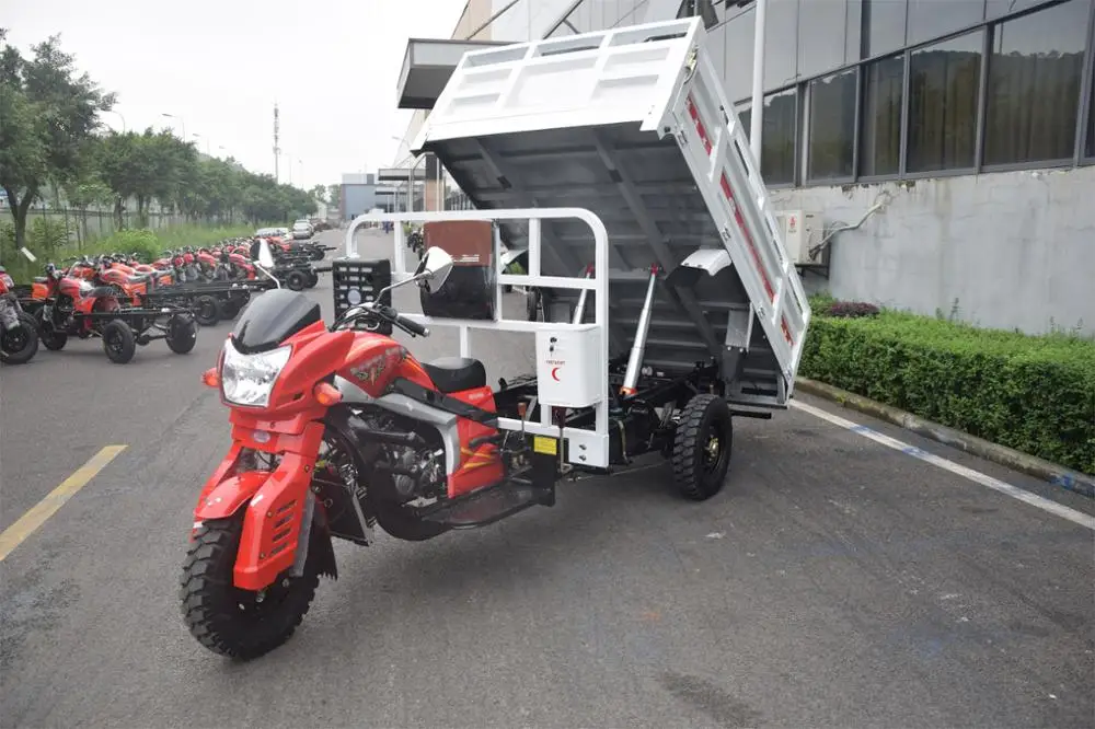 2018 New Customization Model ZONGSHEN Tsunami 200cc 250cc Hi-Valiant 300cc Cargo Tricycle Agricultural Tipper Motorcycle lift