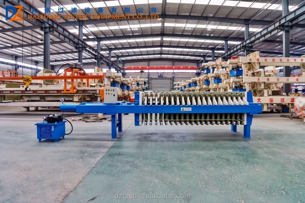 Automatic pp chamber membrane filter press machine for chemical industry