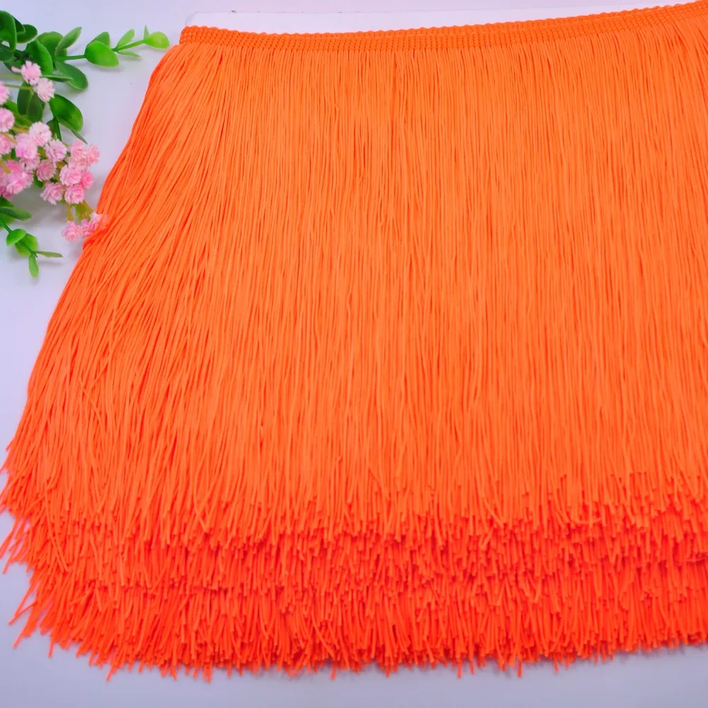 Manufacturer Supply Wholesale More Colors 20CM Nylon Double Thread Tassel Fringe for Dress