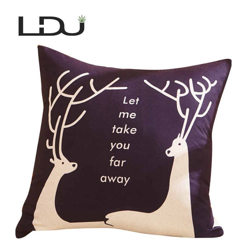 
Wholesale Decorative Customized Print Animal Reading Chair Seat Pillow Cover 
