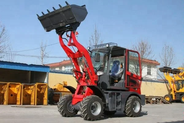 China ZL08 mini articulation frontal shovel tractor small hoflader loader for garden use