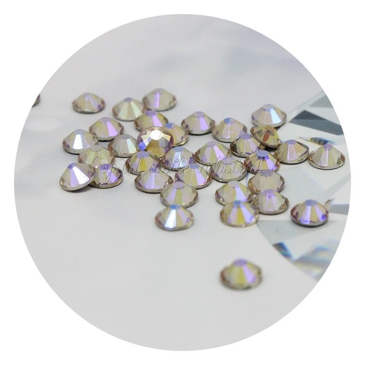 Super shiny bulk sale strass stone heaven light 3D DIY accessories ss6 foil back no hotfix crystal nail art rhinestone