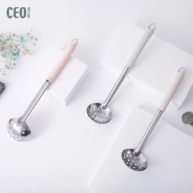 Kitchen Utensils Long Handle Kitchen Skimmer Stainless Steel Ladle