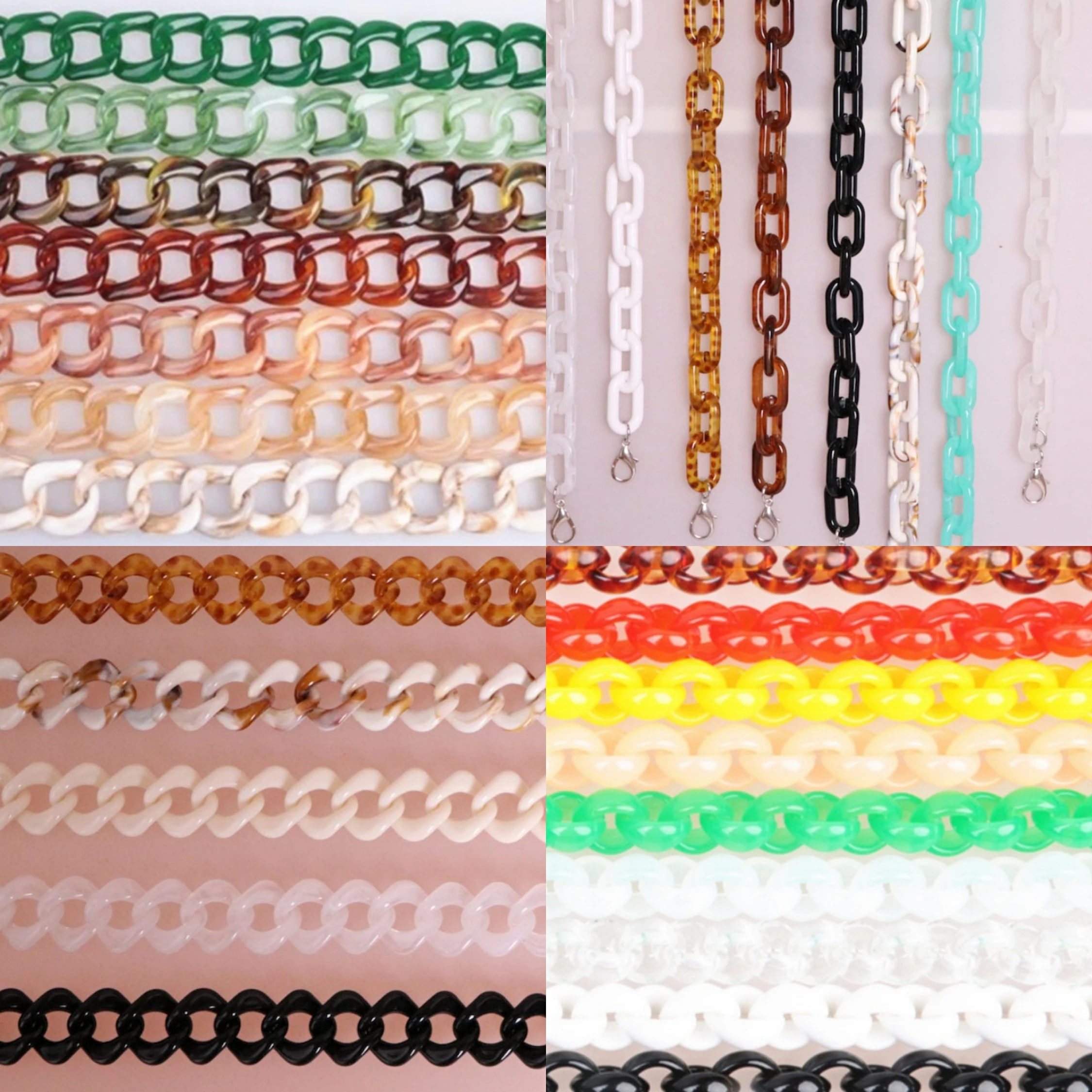 Plastic Acrylic Resin Bag Chain Hanger Shoulder Strap Accessories