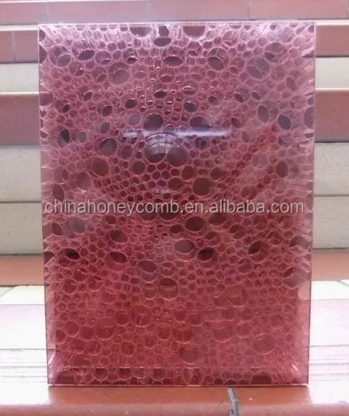 decorative Circular hole Polycarbonate honeycomb core plastic wall panel made in china