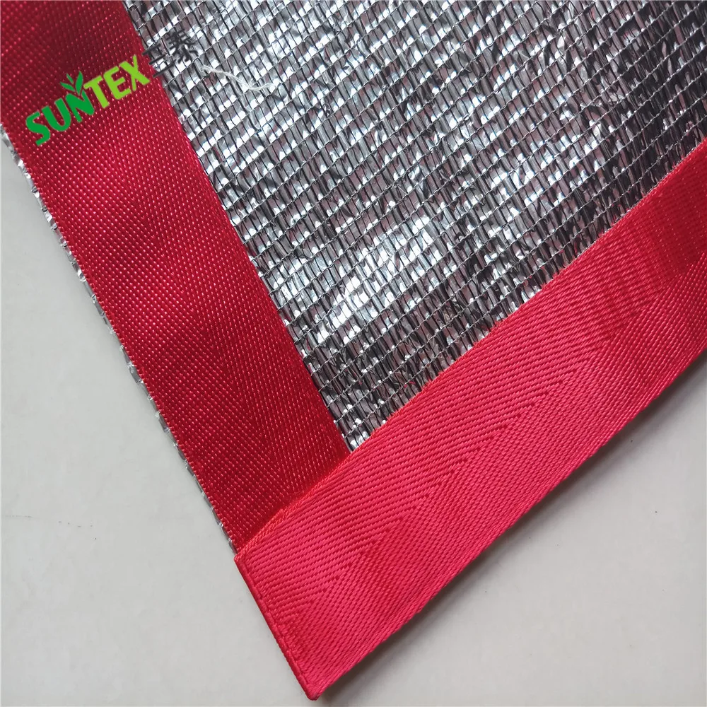 85% horticultural aluminum highly reflective hdpe shade cloth, sun protection outdoor greenhouse cover netting 3*50m