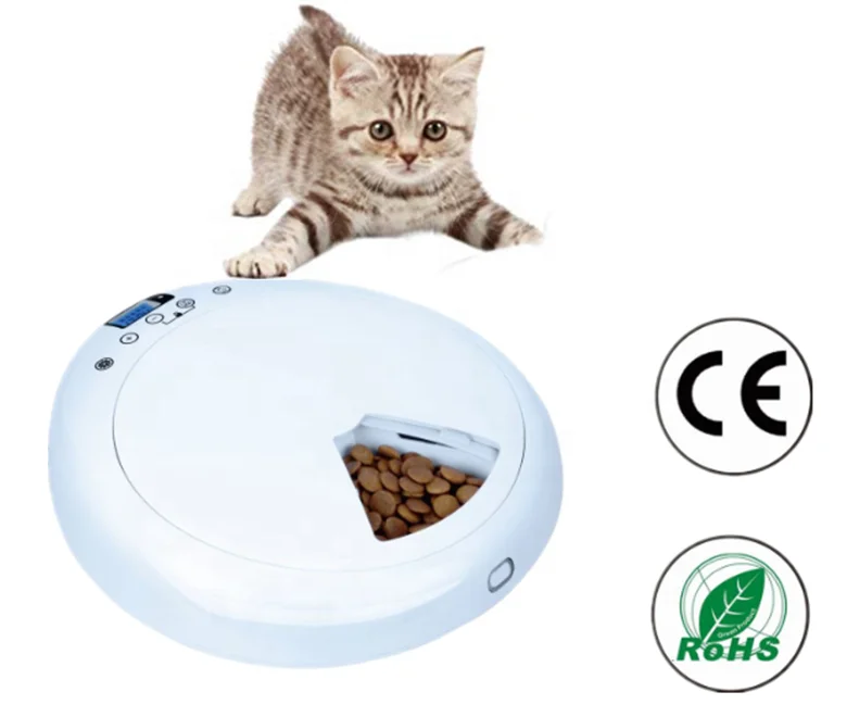Newest Automatic Pet Food Feeder Dispenser Dog Food Bowl for Cats Dogs with Voice Recorder and Timer Programmable