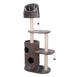 High Quality Indoor Cat Tree House Manufacturing Durable Cat Scratcher Tree Castle