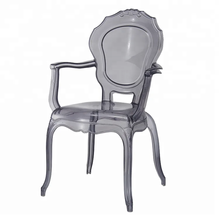 Wholesale crystal clear acrylic PC princess chair wedding chair