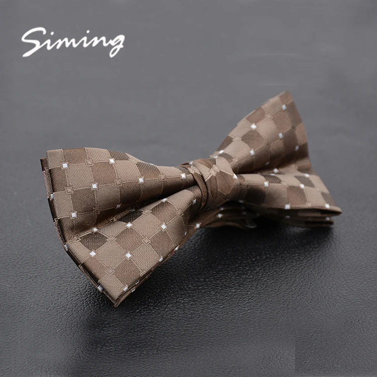 Оптовая продажа, Прямая поставка с завода, Повседневная мозаика, современный Мужской Шелковый галстук-бабочка в клетку
