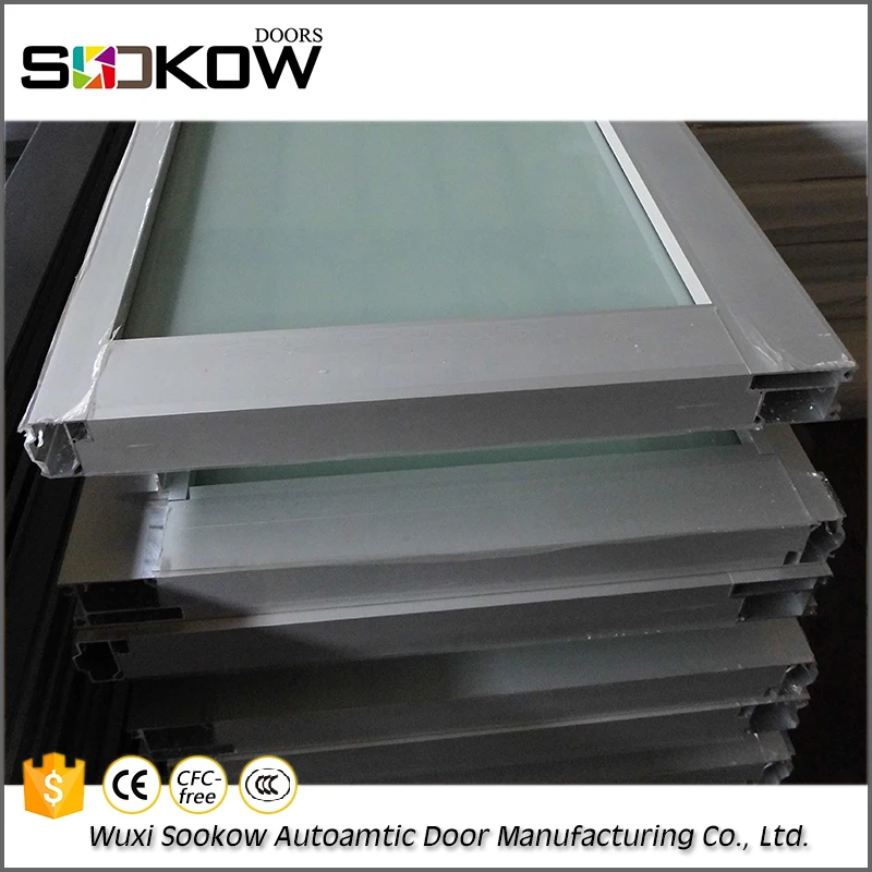 anodized aluminum transparent garage door