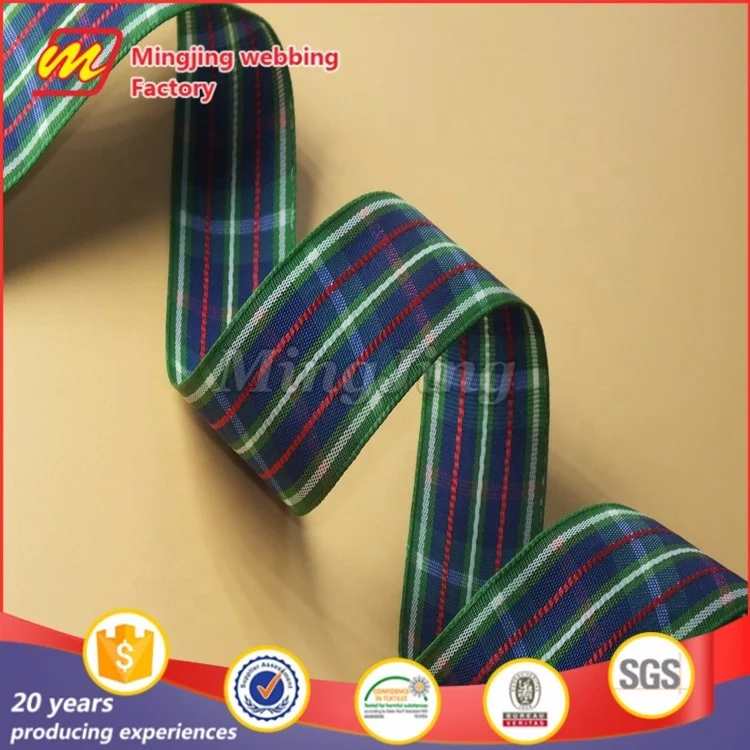 Printed Technics Single Face Style Tartan Plaid Ribbon
