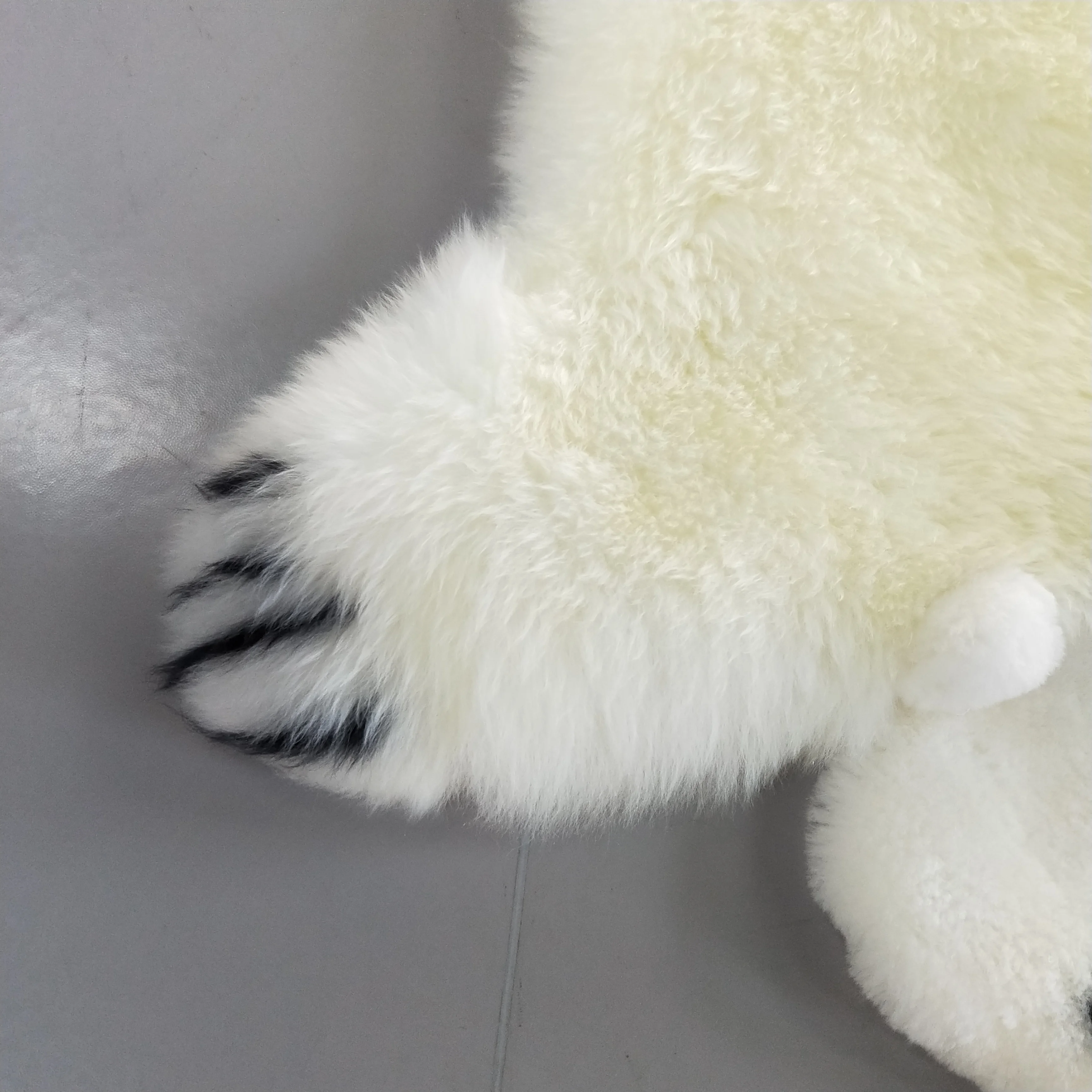 Home Decor  polar bear Geinue  Fur Sheepskin Area Rug Shaggy Carpet Fluffy Rug for Baby Bedroom,80*130cm