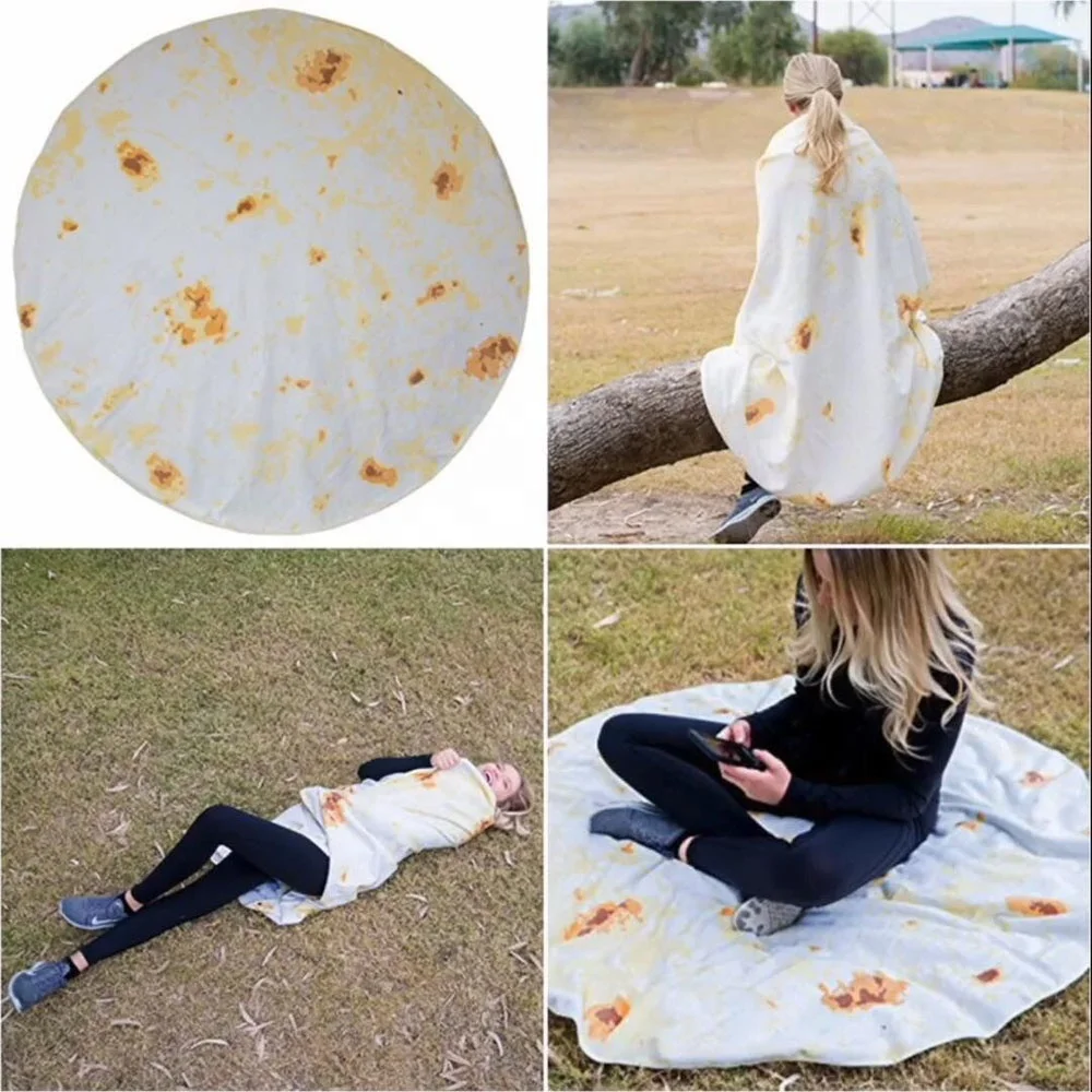 
Tortilla Blanket Burrito 60' Blanket-Corn and Flour Tortilla 60' Throw Hot selling 