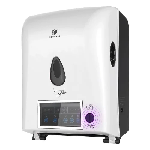 Automatic Sensor Roll Toliet Paper Towel Dispenser Wall Mount Holder Auto Cut Jumbo Roll Tissue Dispensers for Hotel Bathroom