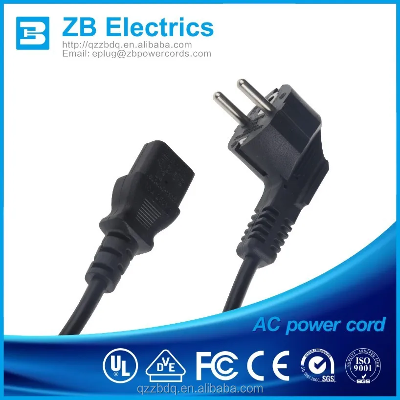 Euro AC Power Cable with Schuko Plug
