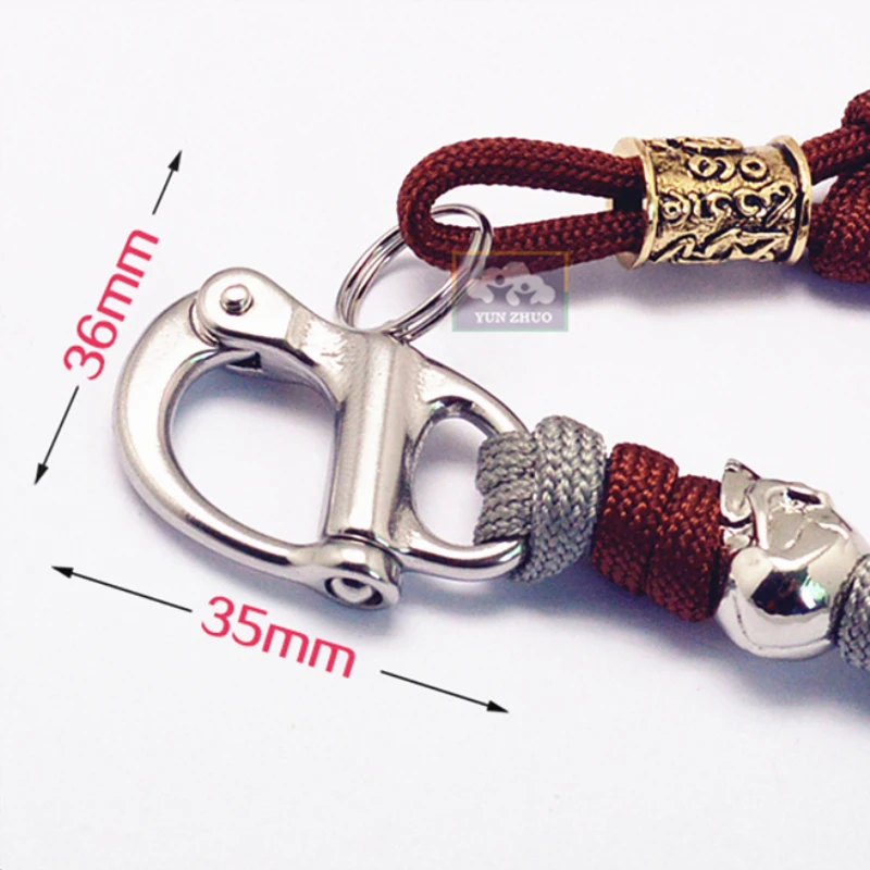 
Colorful paracord snap hook for bracelet 