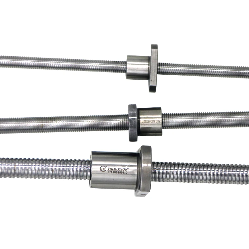 Taiwan Tbi 80Mm Ball Screw 1200Mm Diy Cnc Lead Screw 1202 Dfu 2005 Ball Screw
