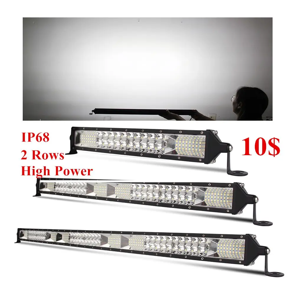 34 Вт 68 102W 136W 170W Супер тонкий 10 дюймов 20 30 4X4 вождения внедорожная световая