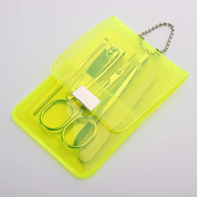 Factory Price Best Gift Promotion Nail File Drill Manicure Pedicure Colorful 5 Pcs Cute Nail Care Manicure Set