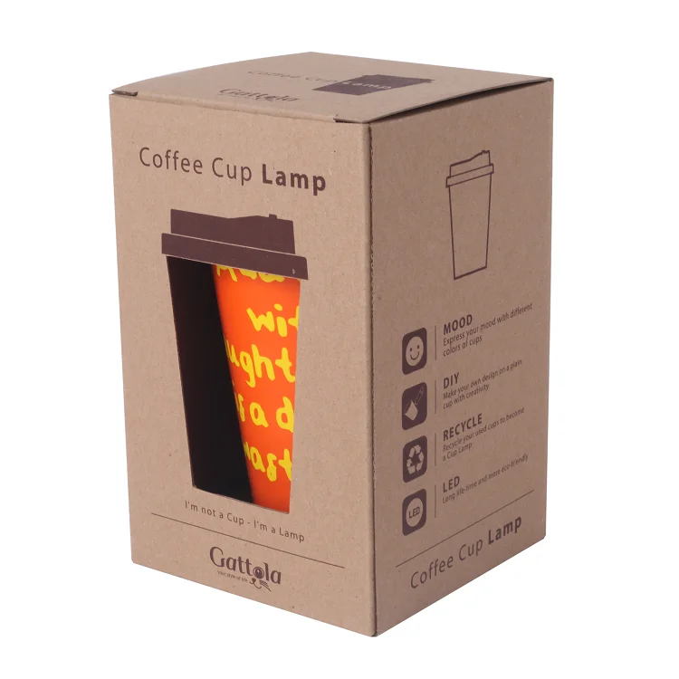 Corrugated coffee water cup box custom ceramic mug products packaging mailing shipping box